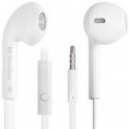 Mosidun MSD-218I cable plano en la oreja w / Micrófono para iPhone / Samsung / HTC (Blanco)